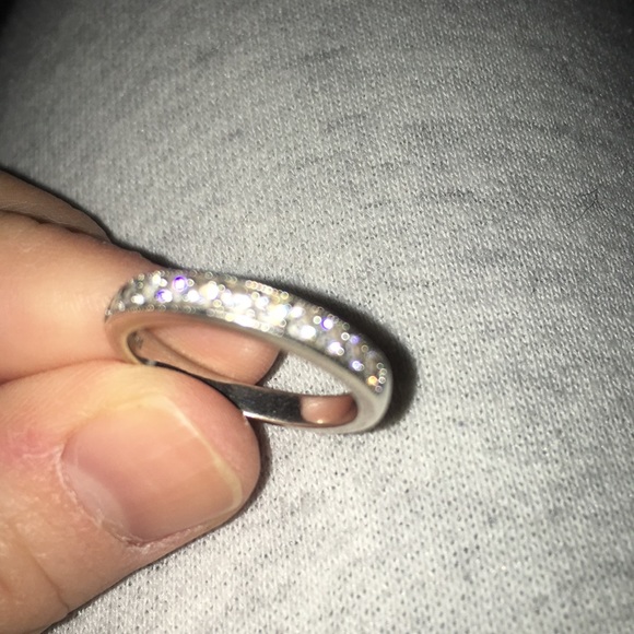 Sterling silver ring czs diamonds - Picture 2 of 2